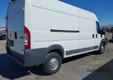2018 Ram Promaster 2500 High Roof 159 Wb from USA, damaged, VIN 3C6TRVDG3JE124366